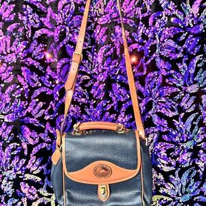 Dooney & Bourke Black and Tan Crossbody Bag